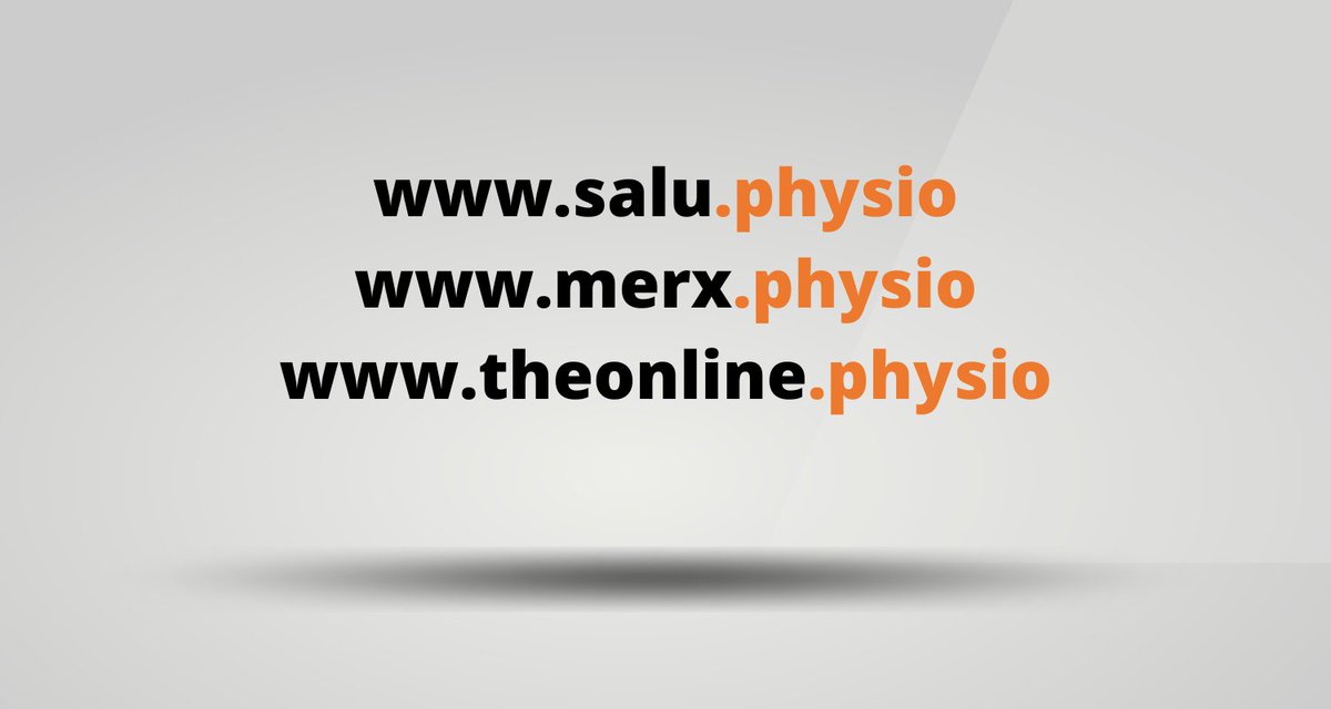 dot_physio's tweet photo. The last word of the week goes to the physiotherapists and physical therapists around the world who are using the last word of their website's domain to promote themselves and their profession.  What's your last word? https://t.co/xufHbJYa9x