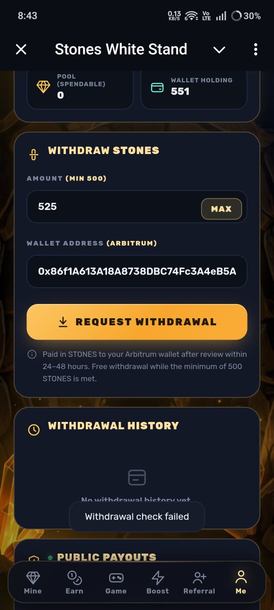 NDevi86344's tweet photo. @stoneswithestan Withdrawal failed, what's the problem ????? https://t.co/fr2HcUkFWC