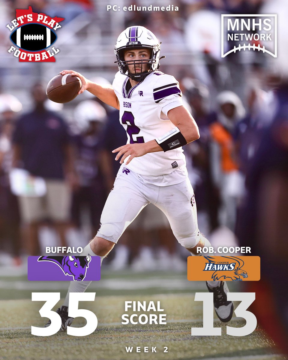 MNHSFBNETWORK's tweet photo. The Bison Bounce Back 🦬😤 @GoBisonFootball https://t.co/8KL59pd66J