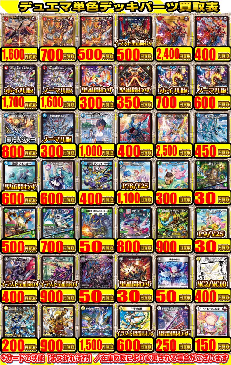 【匿名配送】デュエマ2デッキ➕改造パーツまとめ売り カードラボ水戸店 on X: 