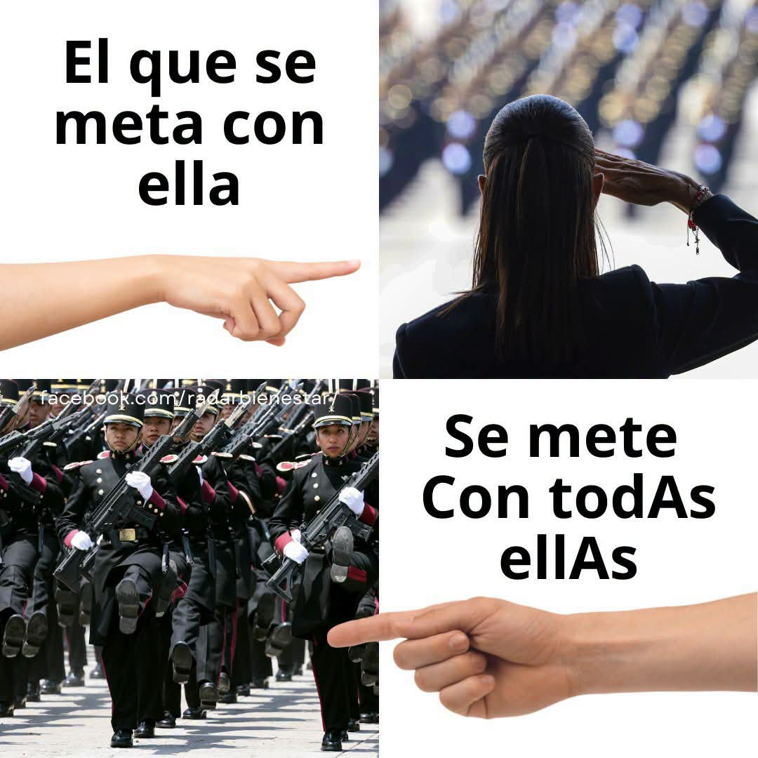 alexiaislasalv's tweet photo. #RETWITTEA CONFIRMO💥 🙋‍♀️ ternuritas.. 
Somos mayoría con nuestra PresidentÁ 
🇲🇽👩‍⚖️👇El que se meta con ella.. 👇 https://t.co/cqVSwu6eCY