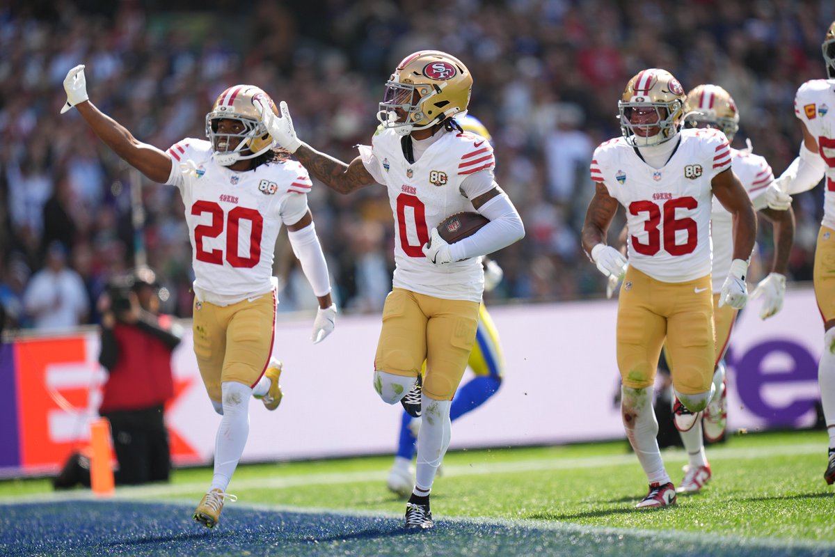 NFLPlus's tweet photo. The @49ers are the first team to hold the Rams to fewer than 8 points in a game that Matthew Stafford started https://t.co/EScyWT671W
