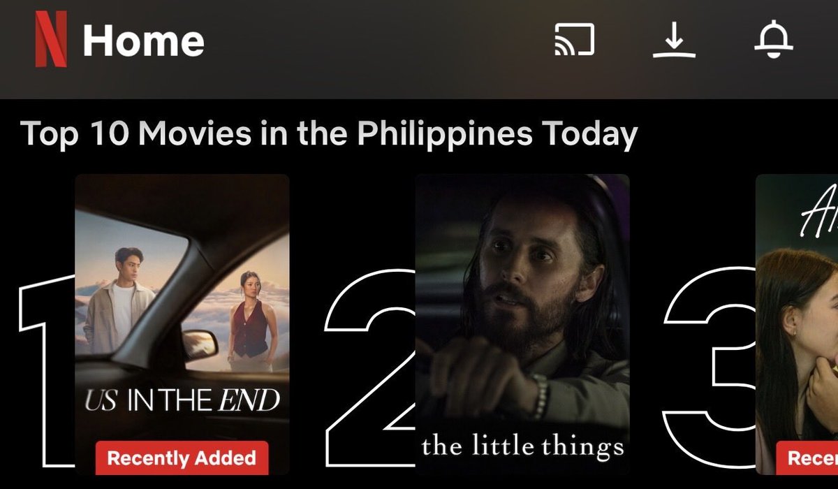 DonBelleOFC's tweet photo. Tayo Sa Wakas is #1 on Netflix today! And it’s only been ONE DAY since its release! 🥹❤️

Thank you so much for all the love and support! Please keep watching Tayo Sa Wakas on Netflix and help us spread the word. 🫶

Haven’t watched it yet? Maybe this is your sign, the story might just be for you. 

#TayoSaWakas | #DonBelle