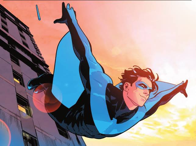 NotInHisShadow's tweet photo. “Friday morning in Blüdhaven. Rooftops are looking great. City’s half-asleep, the alleys never really rest. Started the patrol early—less noise, clearer sightlines. Already broke up one mugging and marked two potential drops for later. Coffee can wait. Streets don’t wait.” https://t.co/PQD6TdL8Ug