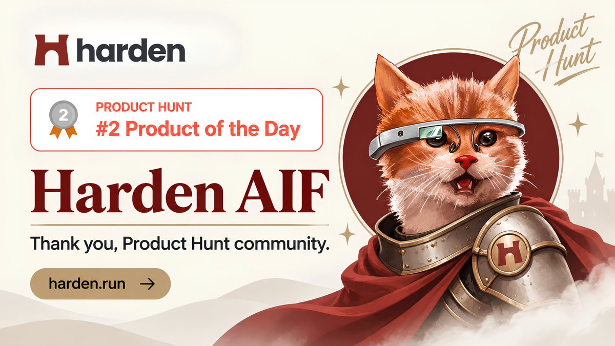pushpakpujari's tweet photo. We outpaced @Meta, @OpenAI, and @Google on @ProductHunt yesterday.

Harden finished #2 Product of the Day.

399 points. 112 comments. 0 → 1,300+ followers.

Featured at the top of Product Hunt’s newsletter. Supported by Ryan Hoover.

Thank you to everyone who showed up for us ❤️ https://t.co/wilzEn1c9u