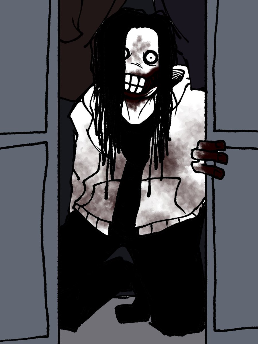 RADRATZ777's tweet photo. A fun Jeff take I've made a while ago
long story short: he's just a really mischievous teenager scaring people on chat rooms with his "killer" character 
#jeffthekiller #creepypasta https://t.co/PfePEnKkbK