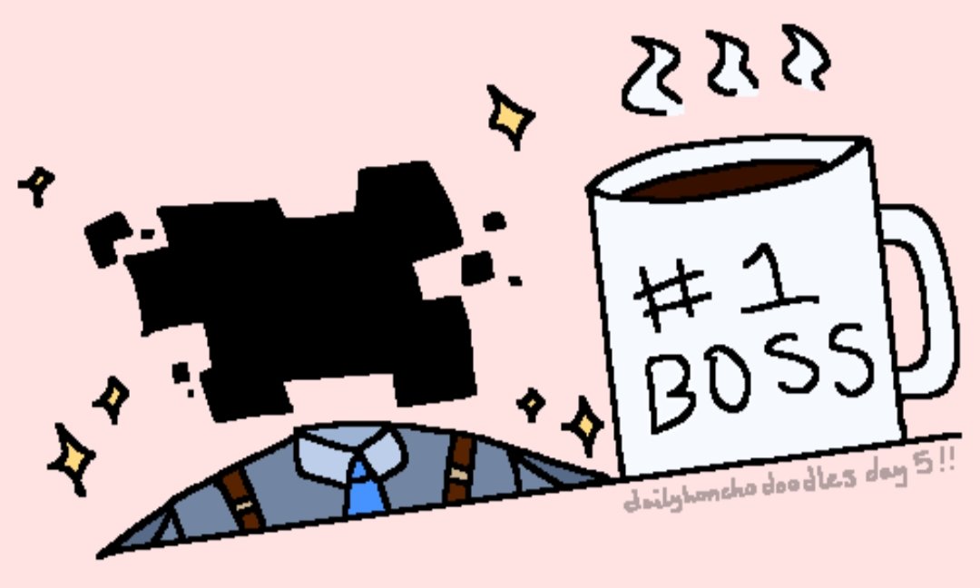 dailyhoncho's tweet photo. daily honcho doodles day 5: it gets a giant cup of coffee for all of his hard work :-) —📍

#doorsroblox #robloxdoors https://t.co/R4wybbuj2I