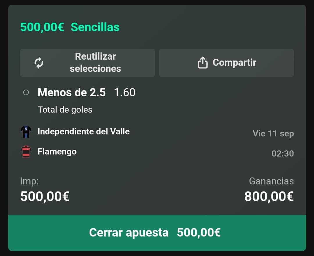 GreenBetGratis's tweet photo. Mi apuesta TOP 🌎 para hoy de Copa L! ✅
La RACHA es 😍 ESPECTACULAR pero se que aún será mejor 🎉 On Fire! 🔥 #King
E S P E C T A C U L A R ! ✅ #LetsGOO 🥇
Voy a seguir demostrando ❤️ que soy top en España🤑Larga vida a GREENBET 💣
Todos JUNTOS a por más BILLETES..! ✅