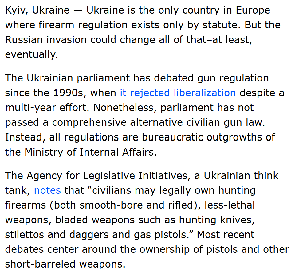 TheReloadSite's tweet photo. Exclusive: Ukrainian Right to Bear Arms Policy Push Proceeds at a Snail’s Pace https://t.co/QiqZ9gEA8W