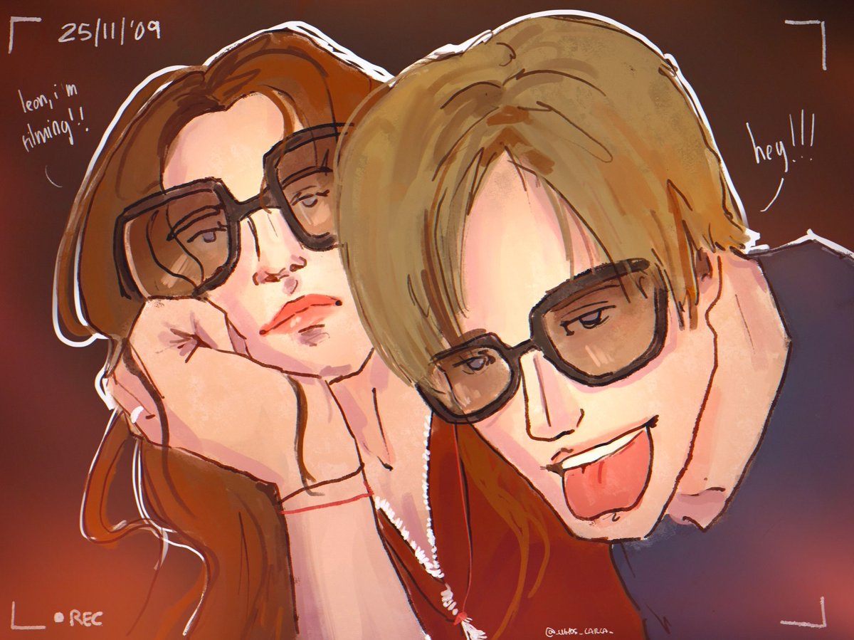 _whos_carla_'s tweet photo. cleon fall !! 🍂🍁

#leonkennedy #claireredfield https://t.co/DvaMt4P5co