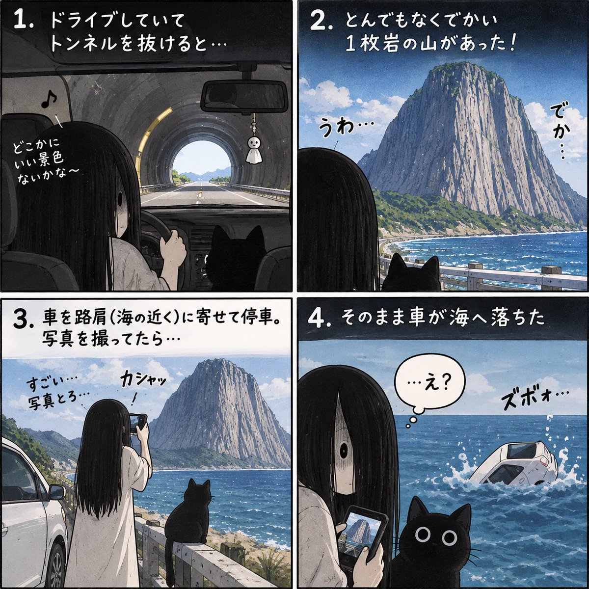 norasplay's tweet photo. 昨夜見た夢を四コマにしてもらった。落ちては起き、落ちては起き…🥲疲れた。インド人の下りはたぶんラム子のせい。 https://t.co/0Y6zjONLFg