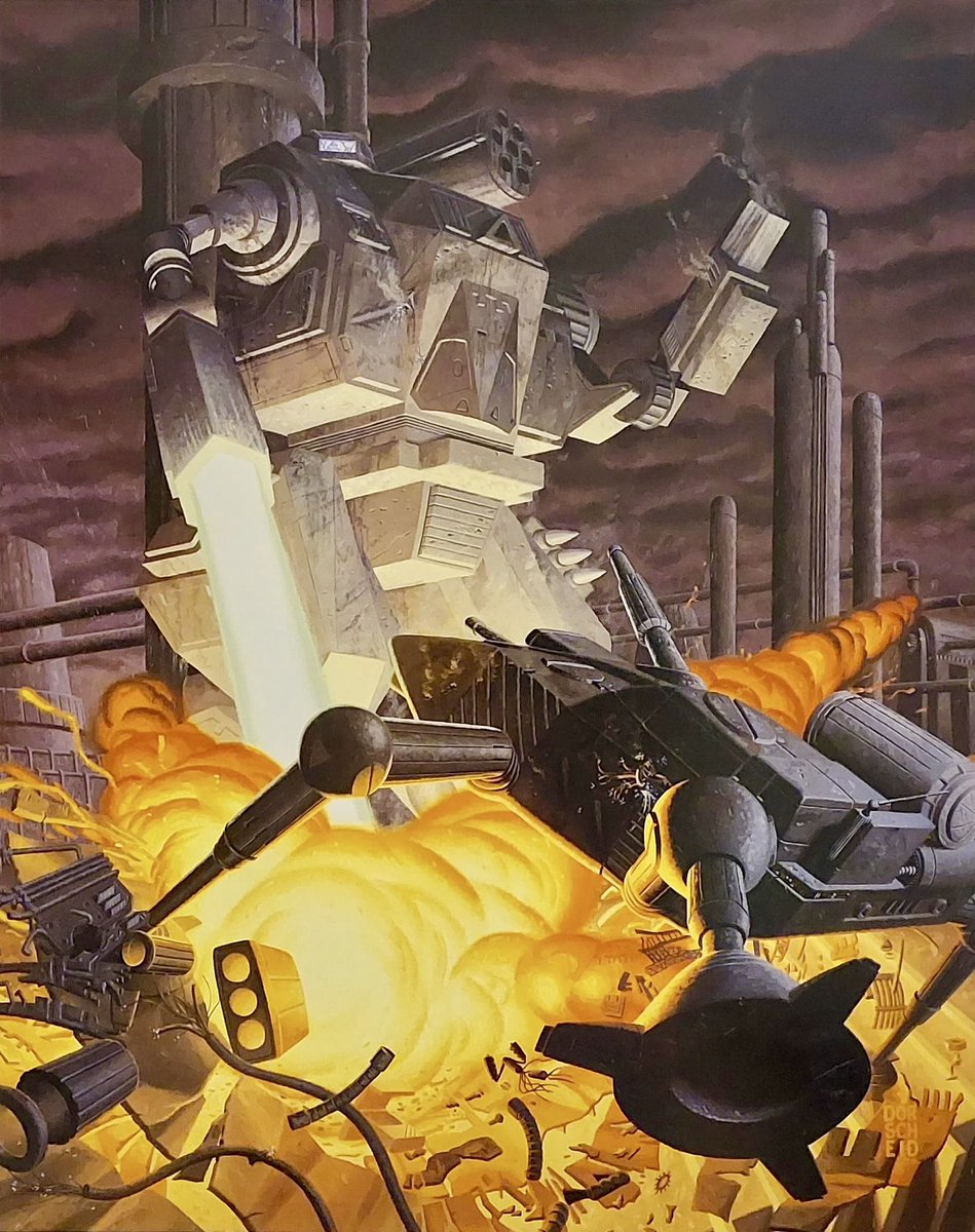 retroscifiart's tweet photo. Prints from BattleTech Gallery Set One by Les Dorscheid (1994, S.Q. Productions, Inc) https://t.co/EBigILn7oG