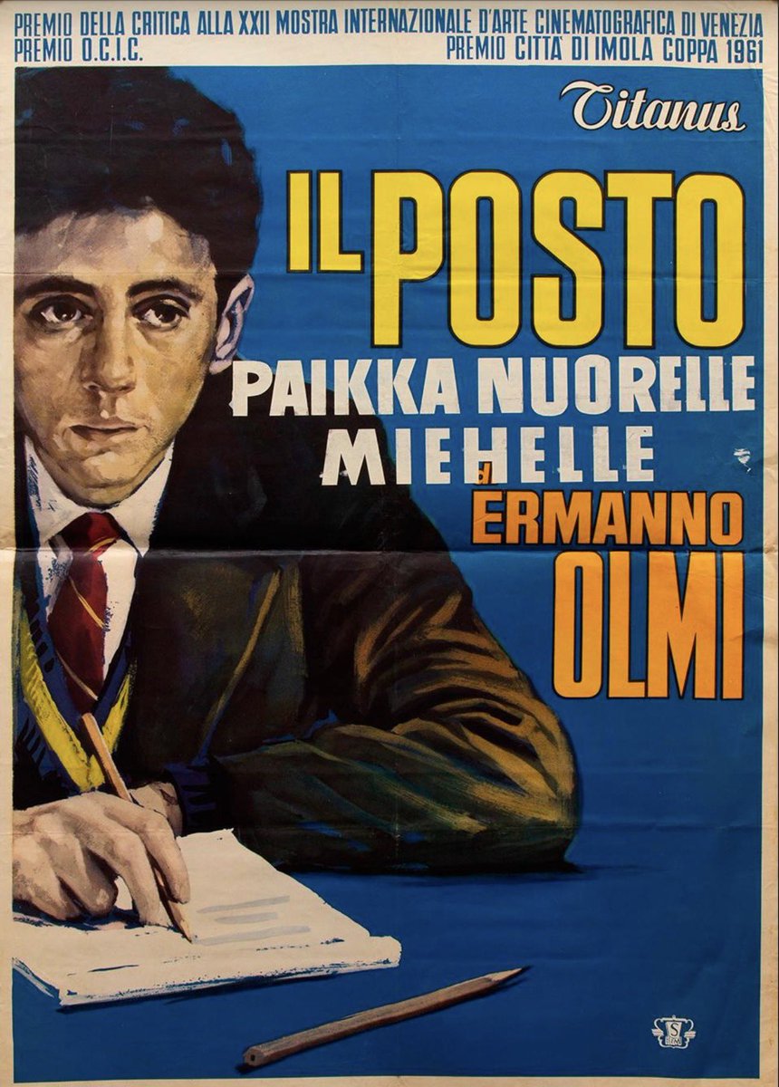 sinhate's tweet photo. IL POSTO - Ermanno Olmi

Aprendimos a crecer muy pronto y con la primera nómina se nos murió el brillo de los ojos.
 #cine #cinemasinh https://t.co/P6Tsg2rnQN