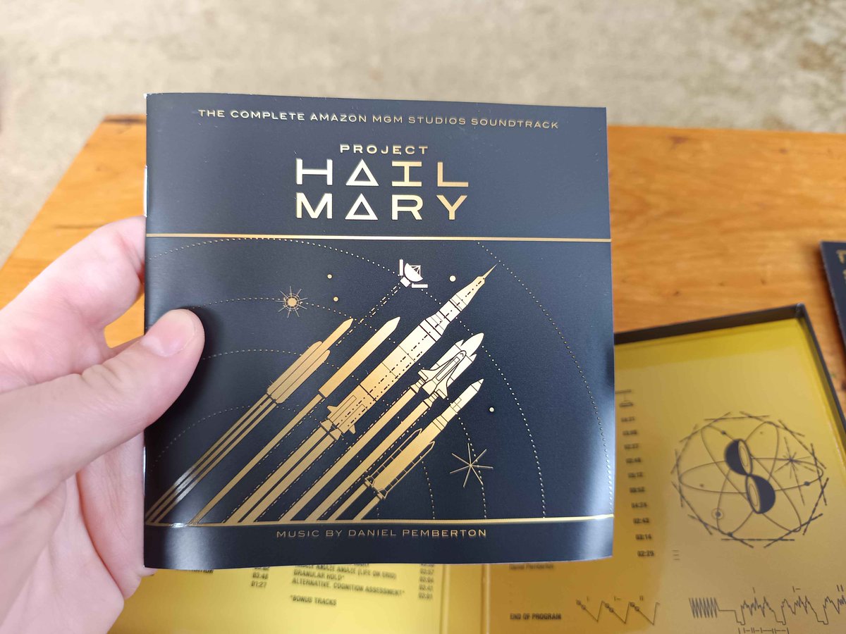 gfsmerchandmore's tweet photo. my Project Hail Mary CD Soundtrack by Mutant came today! I adore it!! #ProjectHailMary
#MadeByMutant https://t.co/1N0JehnFO0