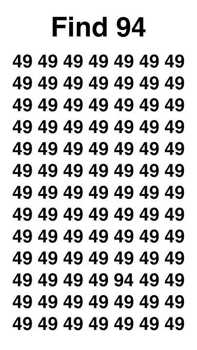 AmberSkyexuhd's tweet photo. Can you find it easily?
Tell me in which row do you see 94 https://t.co/lED6GvcdAO