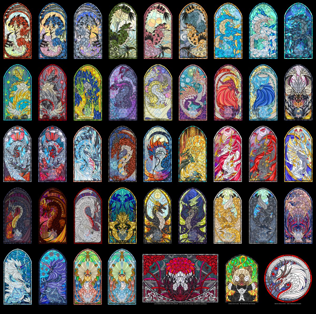 KinoKreations's tweet photo. Kut-Ku has been added to our #MonsterHunter Stained Glass line~! https://t.co/chBgmzg0sg