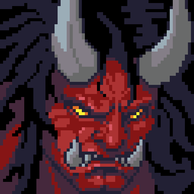 jblrkmpr's tweet photo. Been working on this Oni sprite.

I’m planning to turn this into an animated series featuring different creatures from Japanese folklore. Starting with the Oni!

Here’s the icon for now. 👹

#PixelArt #ドット絵 #JapaneseFolklore https://t.co/lMPaA40vsi