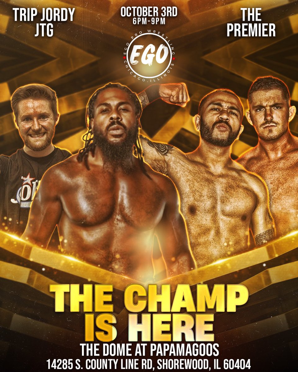 EgoProChicago's tweet photo. The Premier debuts to vs JTG and Trip Jordy ‼️October 3rd Front and Second rows are SOLD OUT get your tickets today! 

🎟️ https://t.co/yIwsZrXkM4 https://t.co/VwLQmLFvXY