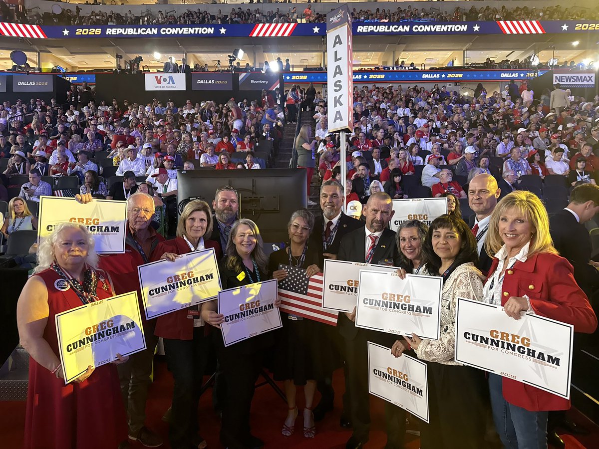 NewMexicoGOP's tweet photo. 🚨 Greg Cunningham made New Mexico PROUD today. And we cannot wait to elect him in 5️⃣4️⃣ days!  

🇺🇸🇺🇸🇺🇸

#2026MidtermConvention @cunninghamfornm @Republicans @NRCC @SpeakerJohnson https://t.co/h53Y6xmcn5