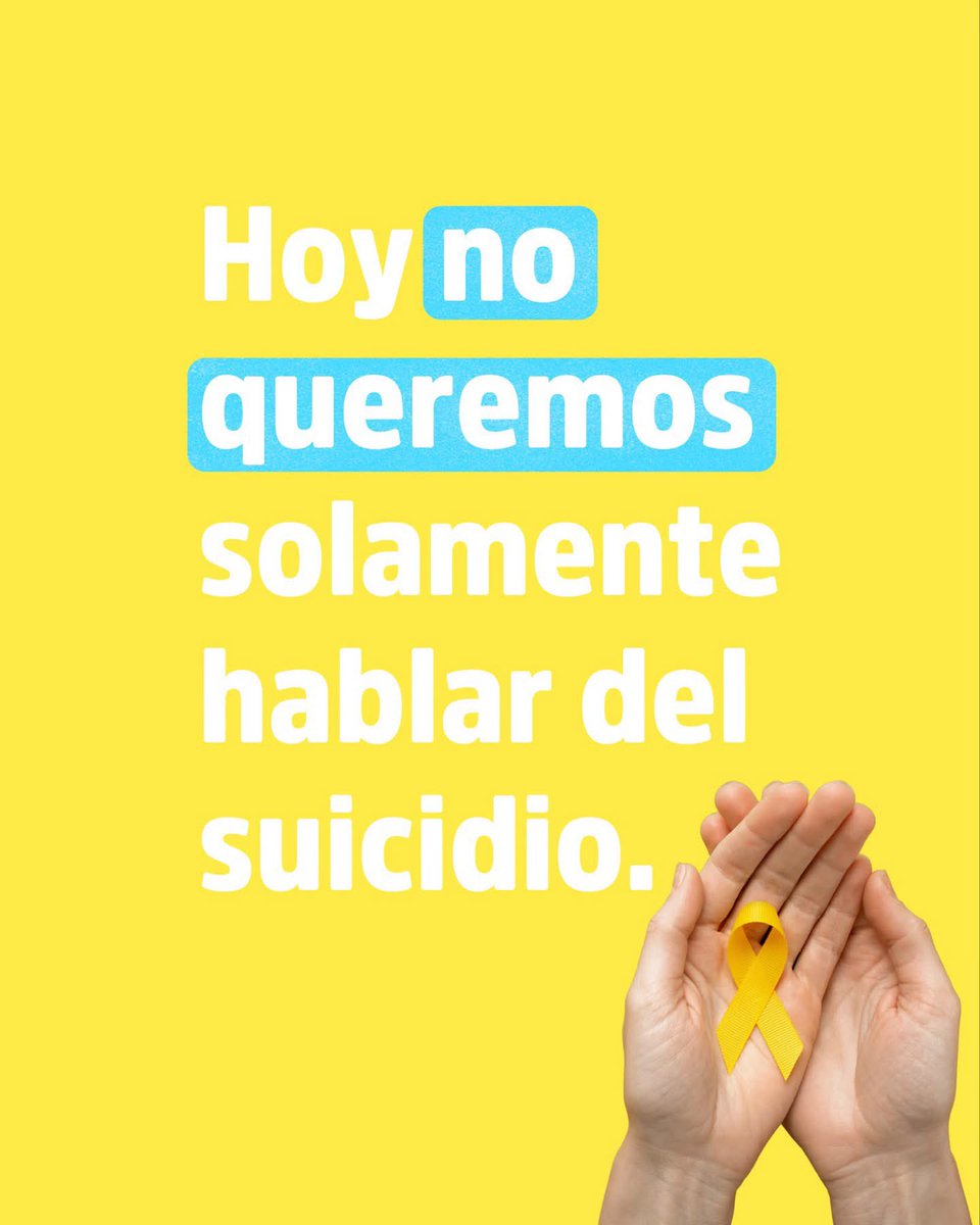 danisotto's tweet photo. Este 10 de septiembre queremos abrir una conversación permanente. 💛
 
Hablemos de prevención.
Hablemos de salud mental.
Hablemos de pedir ayuda.
Hablemos de acompañar.
Hablemos de estar.
 
Hablemos con nuestros hijos, con nuestros amigos, con nuestros padres, con nuestras parejas, con nuestros compañeros.
 
Hablemos también con quienes creemos que “están bien”.
 
Porque a veces una pregunta, una escucha sincera o simplemente decir “aquí estoy” puede hacer una diferencia.
 
Durante los próximos días queremos hablar contigo, escuchar y poner sobre la mesa un tema que nos involucra a todos.
 
HABLEMOS.