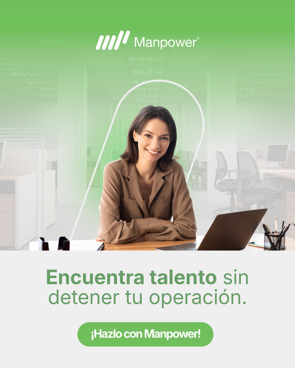 ManpowerMeCA's tweet photo. 🟢 ¿Tu negocio está creciendo? 

Encuentra el #talento que necesitas para seguir impulsando tus resultados. Nosotros te ayudamos a hacerlo posible.

Visita: https://t.co/5oZBgXofRu

#ManpowerGroupMX #ManpowerMéxico https://t.co/01lymDXL0B