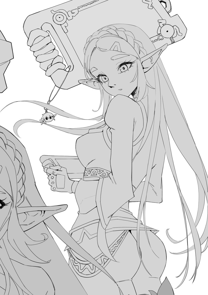 I_Am_Anddo's tweet photo. It's not Ocarina of Time, but I'm drawing the most beautiful Zelda ❤️ https://t.co/a89FCa5IKN