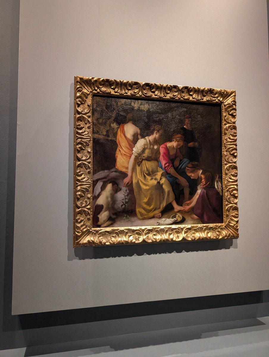 kamimura_nami's tweet photo. 大阪中之島美術館の「真珠の耳飾りの少女展」に行ってきました！
絵画って、修復とか欠落とかはあれど時を超えて同じものが見られるのが魅力だと思う

真珠の耳飾りの少女、かわいいし美しい
見つめられたら惚れちゃいそうな目をしてました https://t.co/nN1svVqdMe