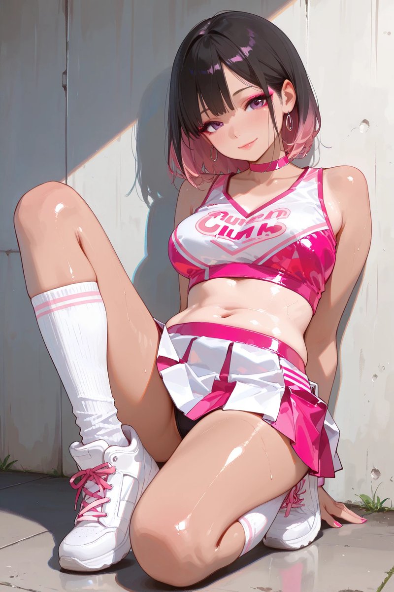 Gaoh_maru's tweet photo. チアガール

彼女の肌にきらめく汗に、ドキドキしちゃう？🥰

#AIart SFW https://t.co/JaoNZyWOCG