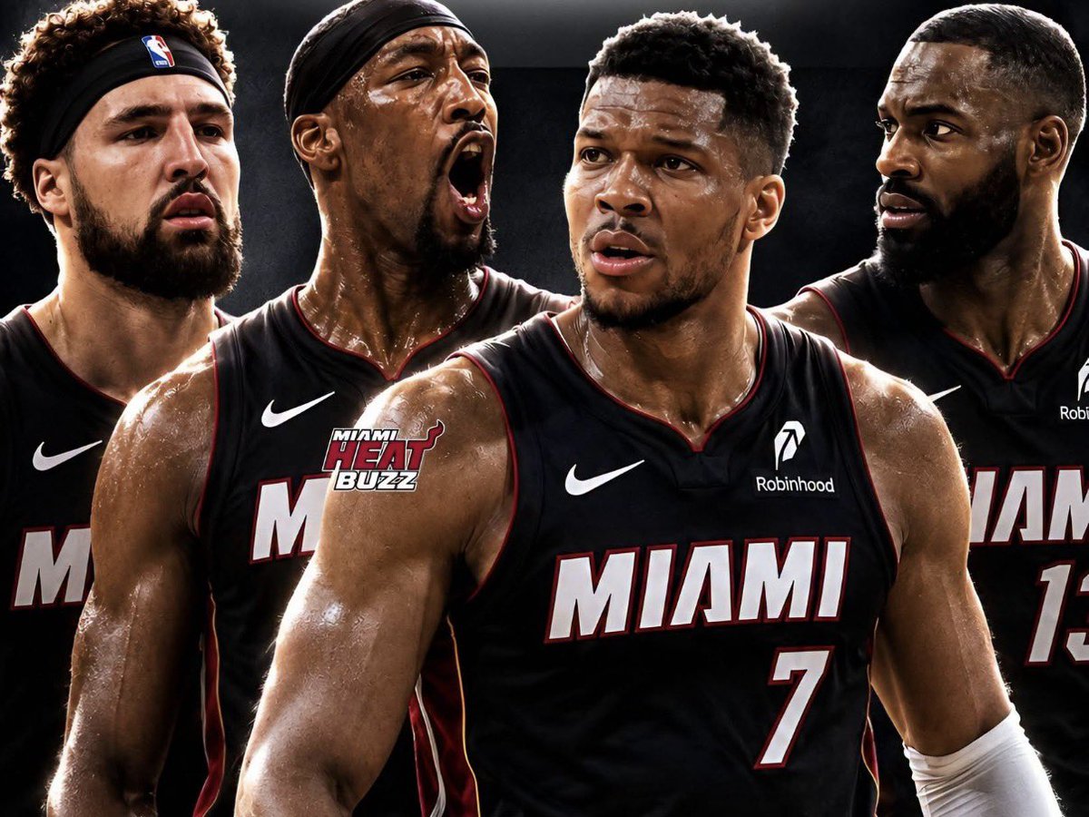 WadexFlash's tweet photo. Bleacher Report on Giannis Antetokounmpo and the Miami Heat:

“The presence of a hopefully healthy and potentially very motivated Giannis Antetokounmpo means the Miami Heat have to be taken seriously as a threat to win the whole thing. There may only be a half-dozen players with a serious chance to win MVP in 2026-27. Giannis must be counted among them.

Aside from concerns about how Miami strip-mined the roster to get Antetokounmpo, the potential issues with depth, shooting and health shouldn't derail them. If you have Giannis, the spectacular is possible.”