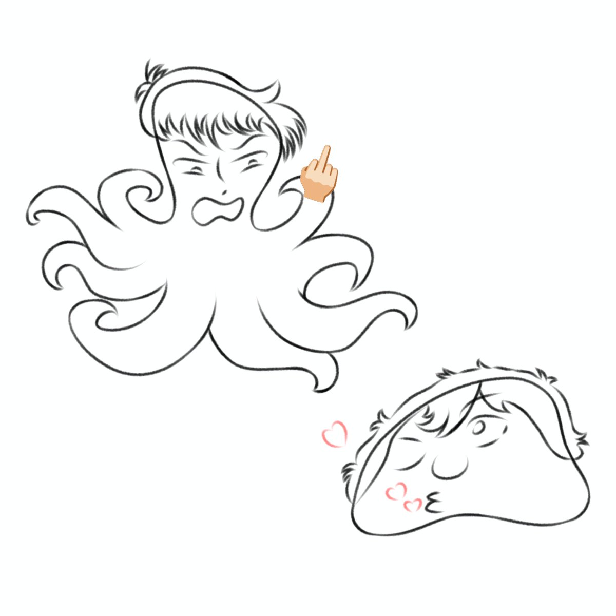 44410DJ's tweet photo. #NakaTake doodle
Tuve una visión donde imagine a Nakamura como un pulpo hermoso majestuso y a Takeuchi como un pez borrón después de salir a la superficie, osea todo horrible e intentando llamar la atención del pobre Nakamura #nakamuraokuto #takeuchitoka https://t.co/9UGvLb4LZz