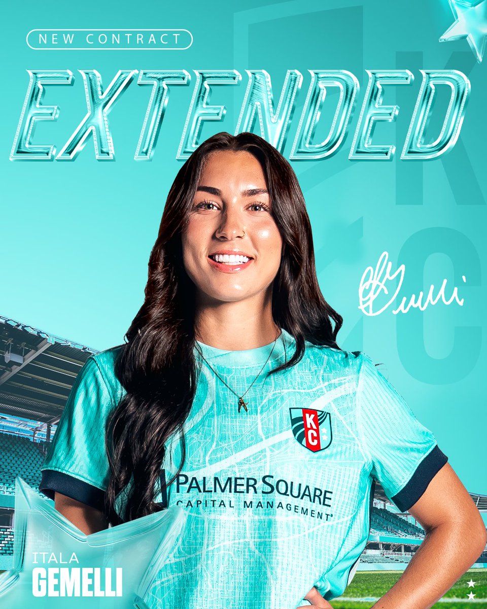 thekccurrent's tweet photo. NWSL debut last week. 
Contract extended this week.🔥

@thekccurrentII defender @GemelliItala has signed a contract extension with the club through the end of the year 👏 https://t.co/2UPNOjQU5h