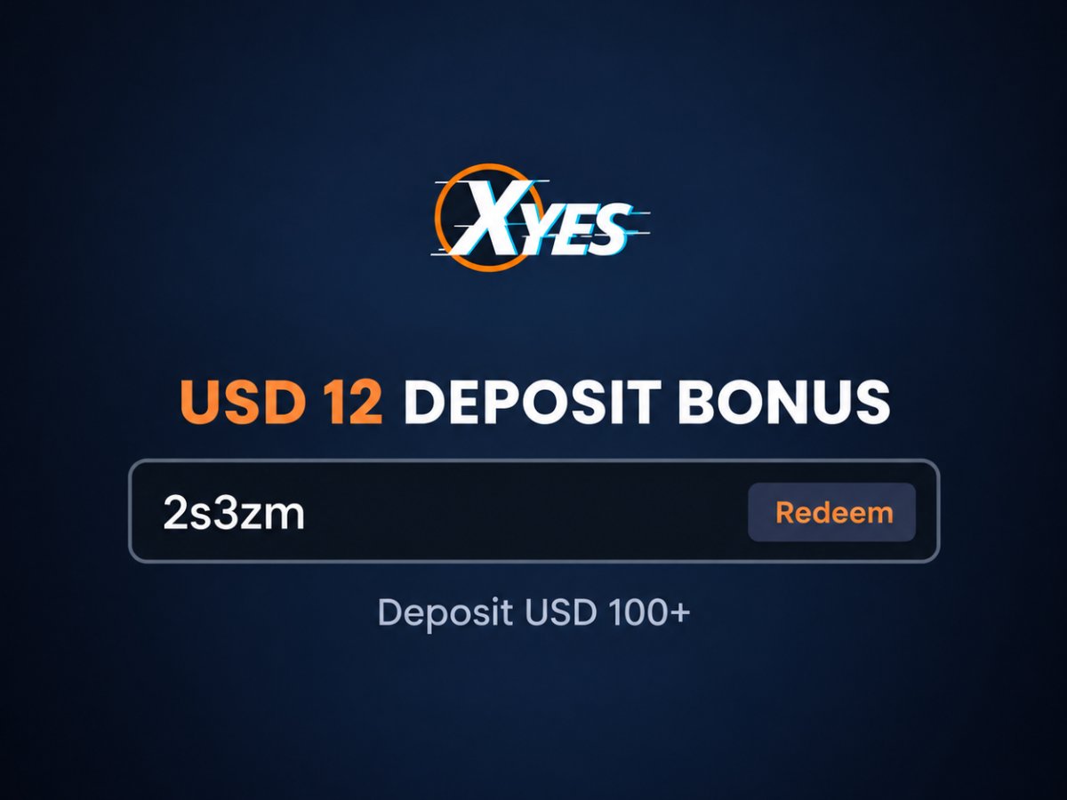Xyes_com's tweet photo. 💰 USD 12 DEPOSIT BONUS

Deposit USD 100+ after this post goes live.

Use code 2s3zm on the XYES “Bonus” page.

3× wagering • Limited to 100 players
Cannot be combined with the daily deposit bonus. https://t.co/etOzosaM2G