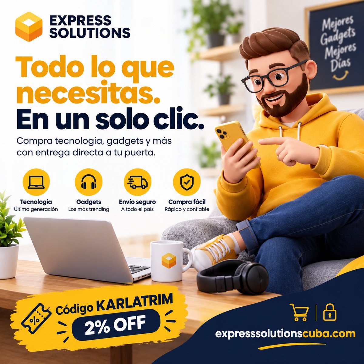 JabaleraShop's tweet photo. 💻🛒 ¿Ya tienes tu próxima compra en mente? Entra a la tienda desde mi BIO, elige y compra fácil. 🚀

🎁 Aplica siempre KARLATRIM y obtén 2% OFF. Nunca se sabe cuándo ese pequeño ahorro suma más. 😉

#ExpressSolutionsCuba #KARLATRIM #CompraOnline https://t.co/fsXrDyz5sk