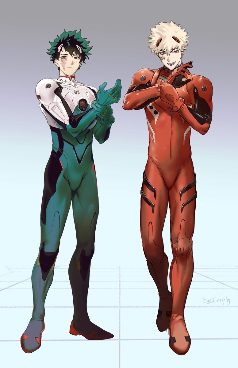 EyeEmpty's tweet photo. costume design💫💫💫
#bakudeku #mha #Evangelion https://t.co/ebHv6Y9k4V
