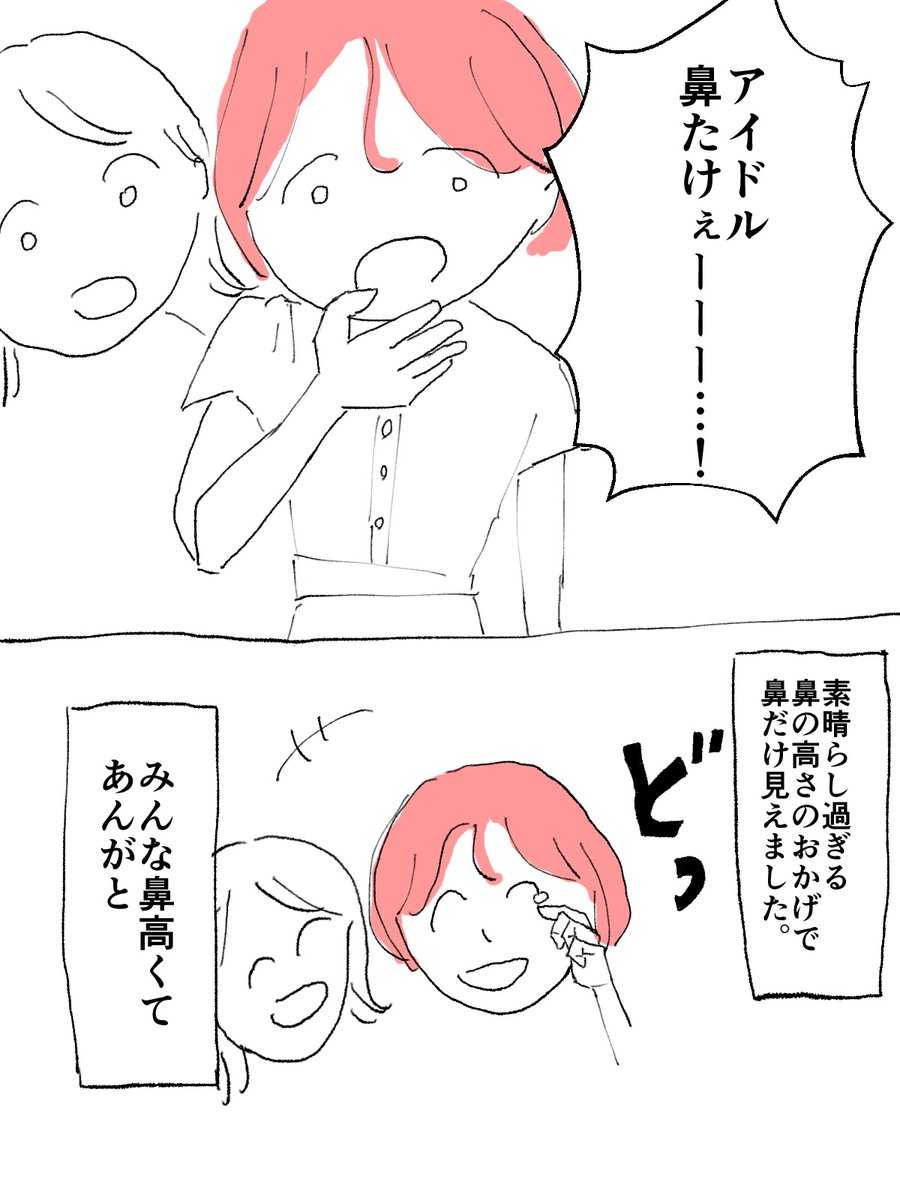 yayamavlog's tweet photo. アイドルの鼻に助けられた話2/2 https://t.co/CNarkf2KGf