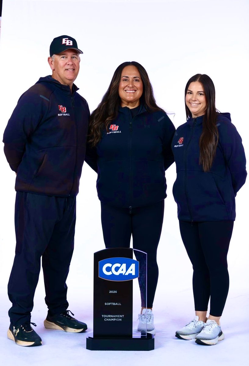 EBCoachA's tweet photo. Blessed with the best assistants in the game @abbygreer01 @RiandaSteve . Season 23 coming up! #d2 #ccaa #ncaasoftball #bEBold #Ourtime https://t.co/d6N6cDpFg2