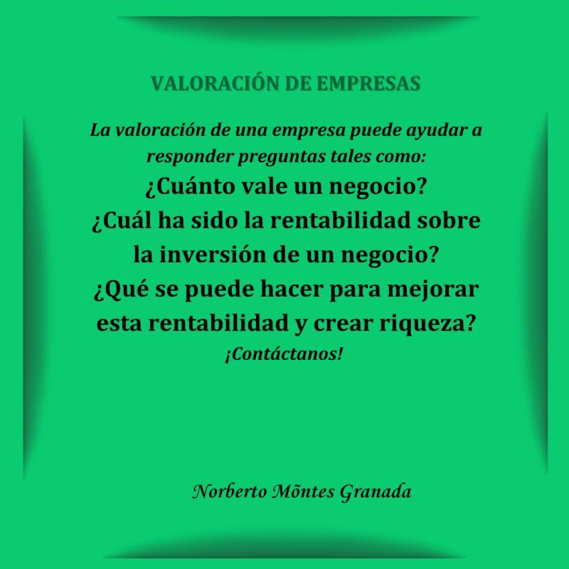Normontes's tweet photo. Sólo sabemos valorar empresas... ¡Contáctanos! https://t.co/j6p2Ot2rhd