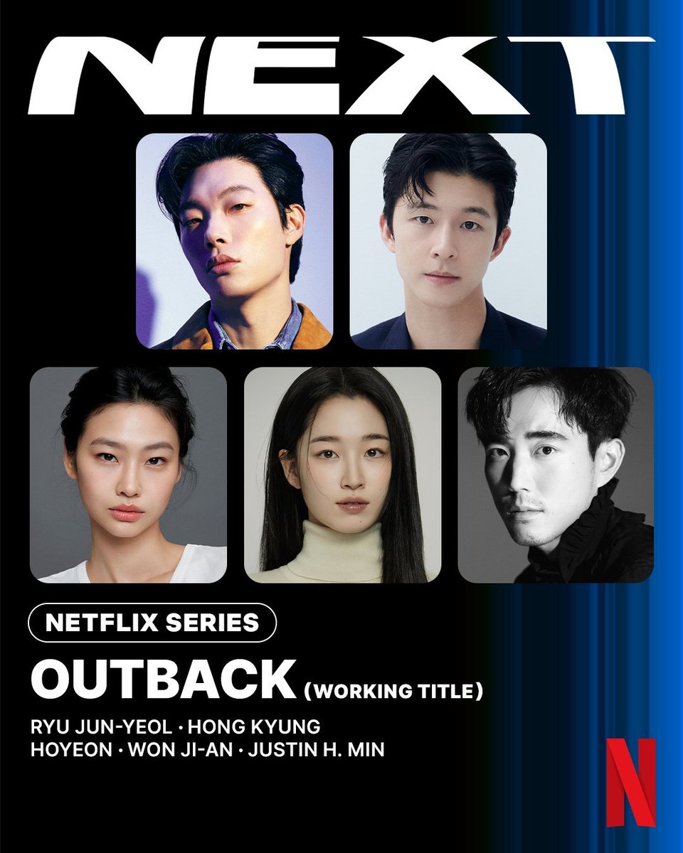 deanfluencer's tweet photo. actor hong kyung confirmed to join the netflix series <outback> (working title) #홍경

cast: ryu junyeol, hoyeon, won jian, justin h. min

“the sudden news of my older sister's death. a chilling pursuit of doubts and truths surrounding the death in an unfamiliar land, australia.” https://t.co/njxxmJRr46