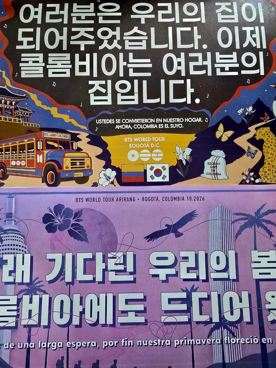 btsarmycol_'s tweet photo. 💜 ACTUALIZACIÓN DE NUESTROS FAN PROJECTS 🇨🇴

Hoy podemos marcar algunos checks importantes en nuestros proyectos:

✅ Stickers listos para las dos fechas de concierto.
La cantidad fue calculada tomando como referencia la cantidad de personas que asistirán al estadio, de acuerdo con las cifras disponibles en Ticketmaster. Nuestro objetivo es que todas las personas dentro del estadio reciban su sticker y puedan ser parte del Fan Project de la bandera de Colombia. 🇨🇴

La distribución dependerá de la logística que estamos gestionando en este momento, pero queremos que tengan la tranquilidad de que sí habrá stickers para todo el público dentro del estadio. Esperamos de todo corazón que cada persona pueda recibirlo, conservarlo y utilizarlo durante el Fan Project.

🟨 Graderías altas: amarillo
🟦 Graderías bajas: azul
🟥 VIP: rojo

✅ 110.000 banners listos para los dos conciertos: 55.000 para el 2 de octubre y 55.000 para el 3 de octubre. 💜

La materia prima para nuestros proyectos ya está lista. 🥹

En este momento estamos en un proceso de diálogo y gestión para definir la logística de entrega. Estamos agotando todos los recursos y posibilidades que tenemos para conseguir que la distribución sea lo más organizada posible.

Por eso, por ahora, todavía no podemos contarles dónde ni cómo se entregarán los banners y stickers. Preferimos esperar a tener definida la mejor alternativa antes de comunicar una dinámica que pueda cambiar después.

Lo que sí podemos asegurarles es que los stickers y los banners estarán disponibles y serán entregados durante las dos fechas de concierto. 💜

Esperamos de todo corazón que tanto el Fan Project de la bandera en Come Over como el Fan Project de los banners en Body To Body salgan increíblemente bien. La parte material ya está lista; ahora también necesitamos de la motivación y el apoyo de ARMY para que estos proyectos cobren vida dentro del estadio. 🇨🇴💜

Además, unos días antes de los conciertos estaremos compartiendo un material audiovisual en el que les explicaremos mucho mejor cómo será la dinámica de los Fan Projects dentro del estadio y cómo podremos participar.

Gracias por la paciencia, por el apoyo y por seguir haciendo parte de este sueño. 🥹💜

Ya tenemos la materia prima. Ahora vamos por hacerlo realidad juntos. 🇨🇴💜

#BTS_WORLDTOUR_ARRIANG
#BTS_WORLDTOUR_ARIRANG_BOGOTA