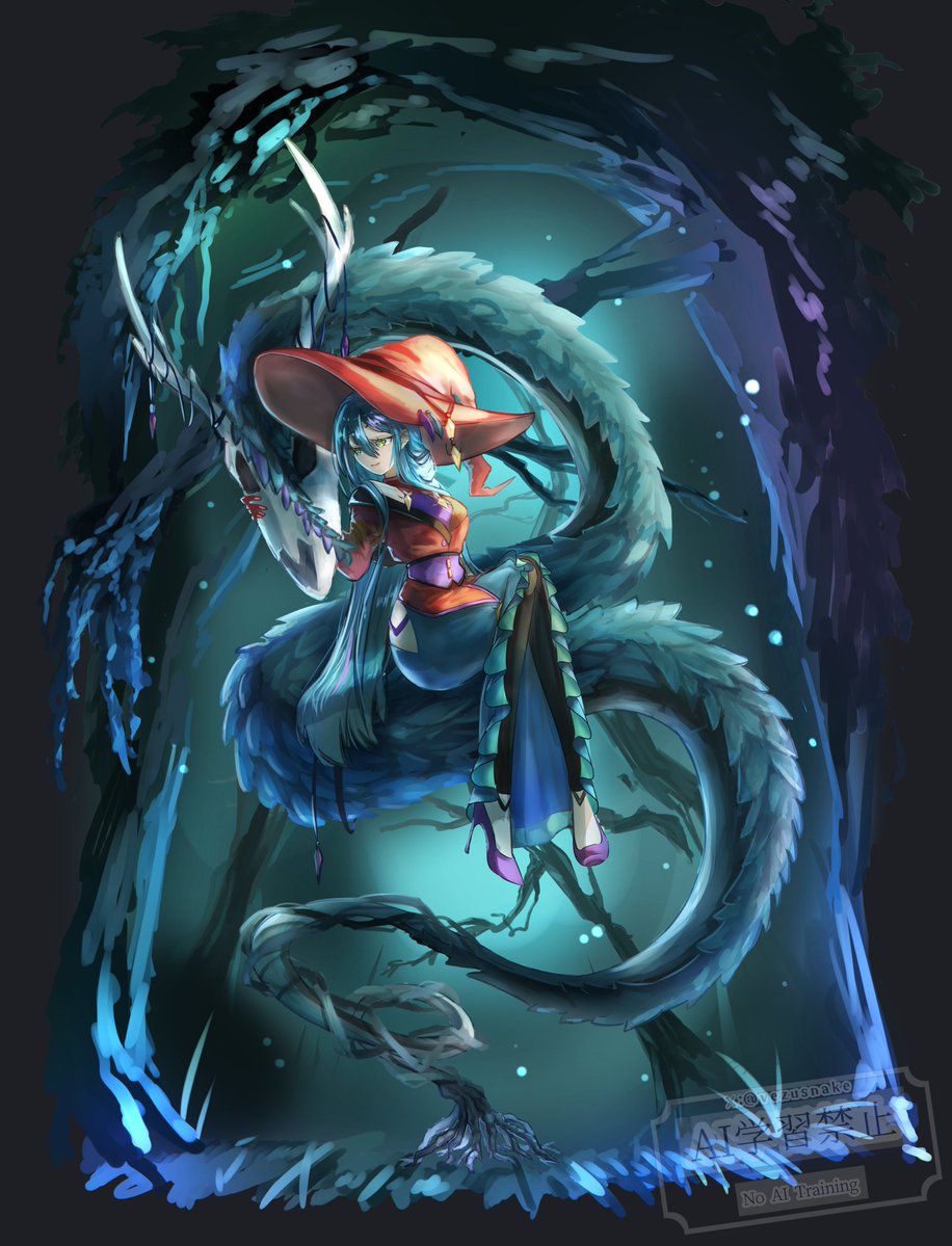 vezusnake's tweet photo. うちの魔女シリーズ
骸葉の魔女さん
#OCㅤㅤ https://t.co/pYxgciEYuL