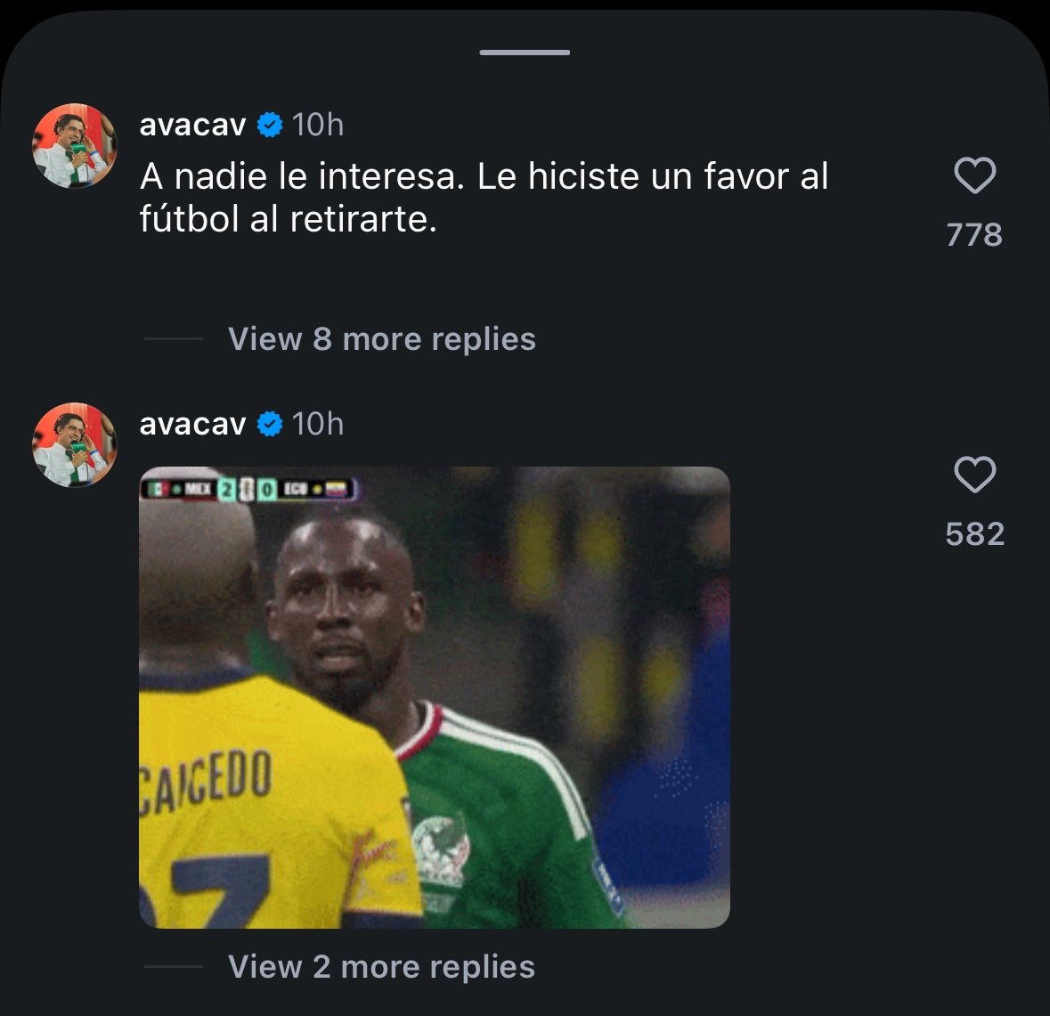 seokthv's tweet photo. Andrés Vaca es un hermano tuitero mas defendiendo a Quiñones https://t.co/3ZkZX0AnIN