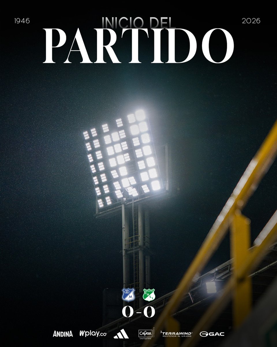MillosFCoficial's tweet photo. ⏱️ 0' ¡Rueda el balón en estadio El Campín!

Ⓜ️ 0 – 0 🟢 | #MFCvCAL https://t.co/3ugzGFZGpe