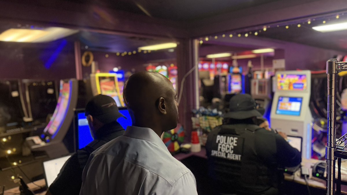 BernyJacques's tweet photo. Operation Final Spin 

Today, I joined a joint task force led by the Florida Gaming Control Commission to crack down on two illegal casinos in Pinellas County. This multiagency law enforcement operation resulted in the seizure of approximately 170 illegal slot machines and nearly $250,000 in cash. Illegal gaming is a scourge on our community, and I applaud the officers for their excellent work.