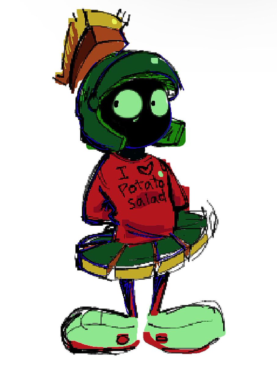 Cheesebrackers's tweet photo. It's an earth dish called "potato salad"
#marvinthemartian 🎨 https://t.co/1SCA0hqKgD