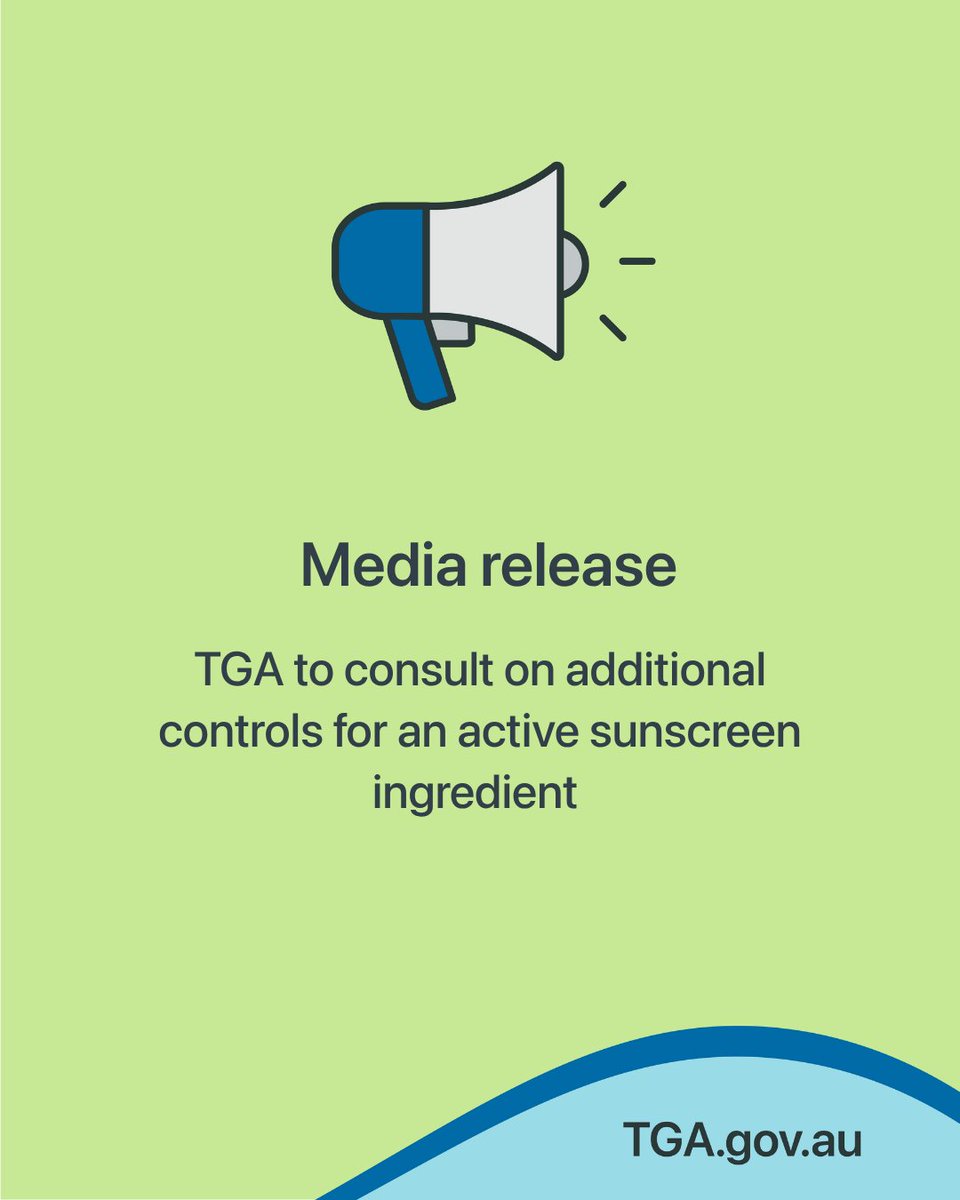 TGAgovau's tweet photo. 📣 We have conducted a review and are proposing options for additional safeguards for 4-methylbenzylidene camphor (4-MBC), an active ingredient used in some Australian sunscreens📣

Read more: https://t.co/o3qy0bDeF4 https://t.co/poY8v04tkX