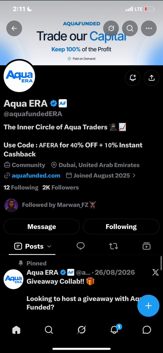 Kevincoster500's tweet photo. @Marwan_fx01 @AquaFunded @aquafundedERA @pip_prof01 DONE ✅ @JPY_Dhoctor @CRT_femme @Tradesbyvee https://t.co/ihnN8BAgKj