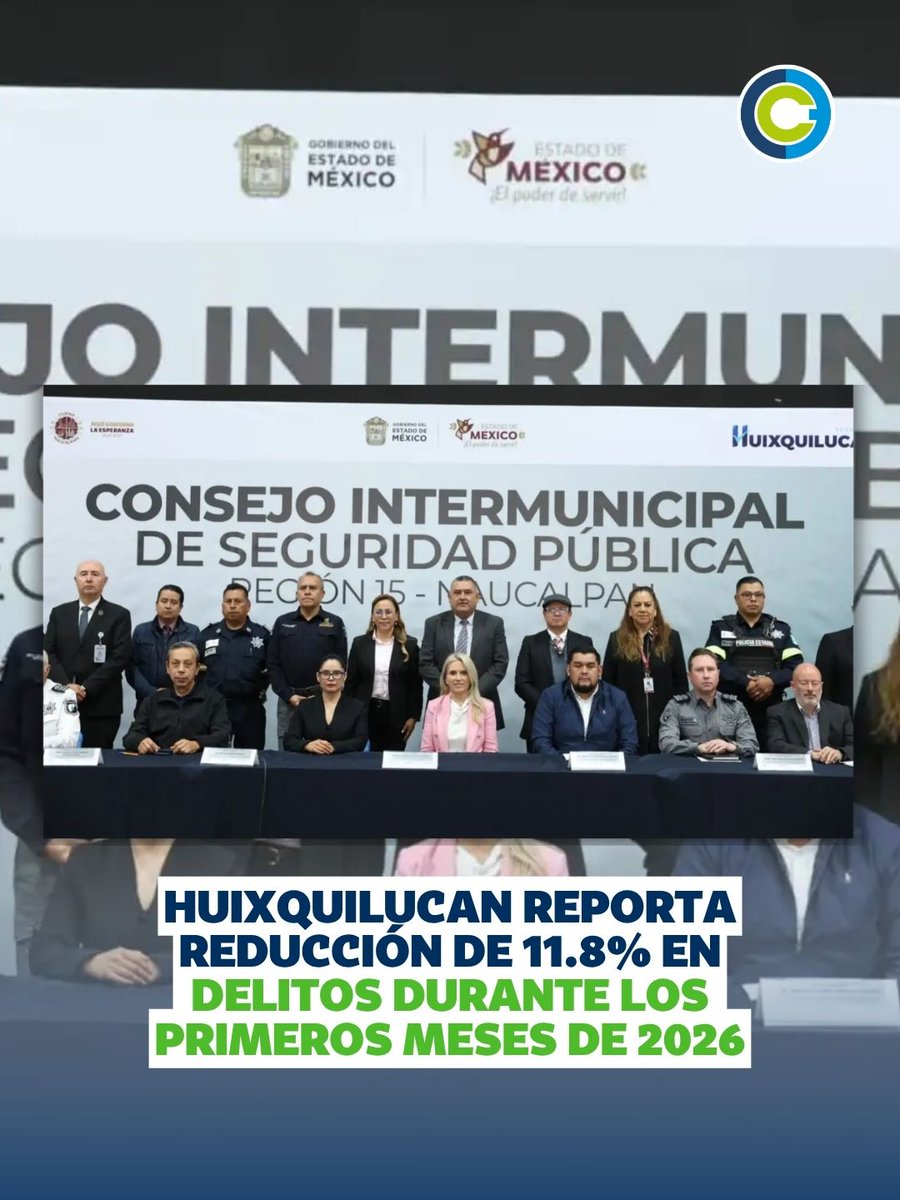 EjeCentral's tweet photo. Huixquilucan disminuye 11.8% la incidencia delictiva durante los primeros siete meses de 2026.

El gobierno municipal reportó una tendencia a la baja en la comisión de delitos de alto impacto, de acuerdo con las cifras oficiales del Secretariado Ejecutivo del Sistema Nacional de Seguridad Pública.

Conoce los detalles de las cifras oficiales y las acciones de seguridad aquí: https://t.co/5FOH5HG2kn