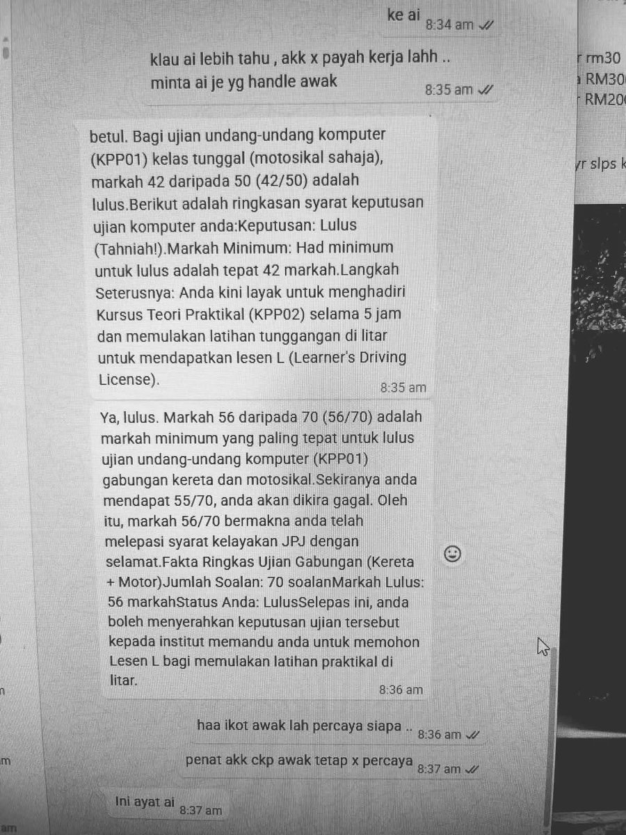 kamaghul's tweet photo. Aku yang baca pun stress. Macamni budak sekarang nak ambil lesen?? 😅 https://t.co/ZAoIRhaNe2