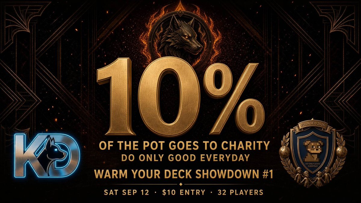 kennelDAO's tweet photo. Kennel DAO is giving 10% of our next tourney to @DoOnlyGood__ . 

Rock and MJ have always shown up for this community, and we respect what they are building with the Do Only Good Everyday Foundation. 

Come play. Test your game. Help a good cause. https://t.co/rI3VQL4aRg