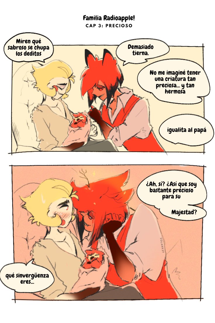 solarksy's tweet photo. Lucitar hija de Alastor y Lucifer #radioapple #alastorxlucifer #animationmeme https://t.co/FY0pePOwvW